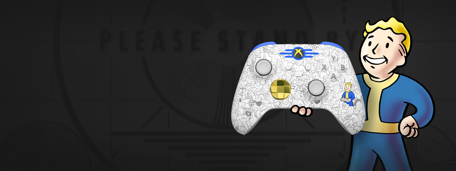 您可以自訂建置新的《輻射》Xbox 控制器