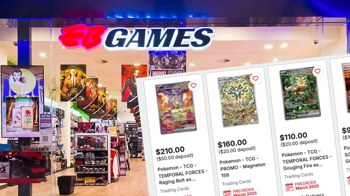 EB Games现在在线和店内出售单口袋妖怪/魔术卡