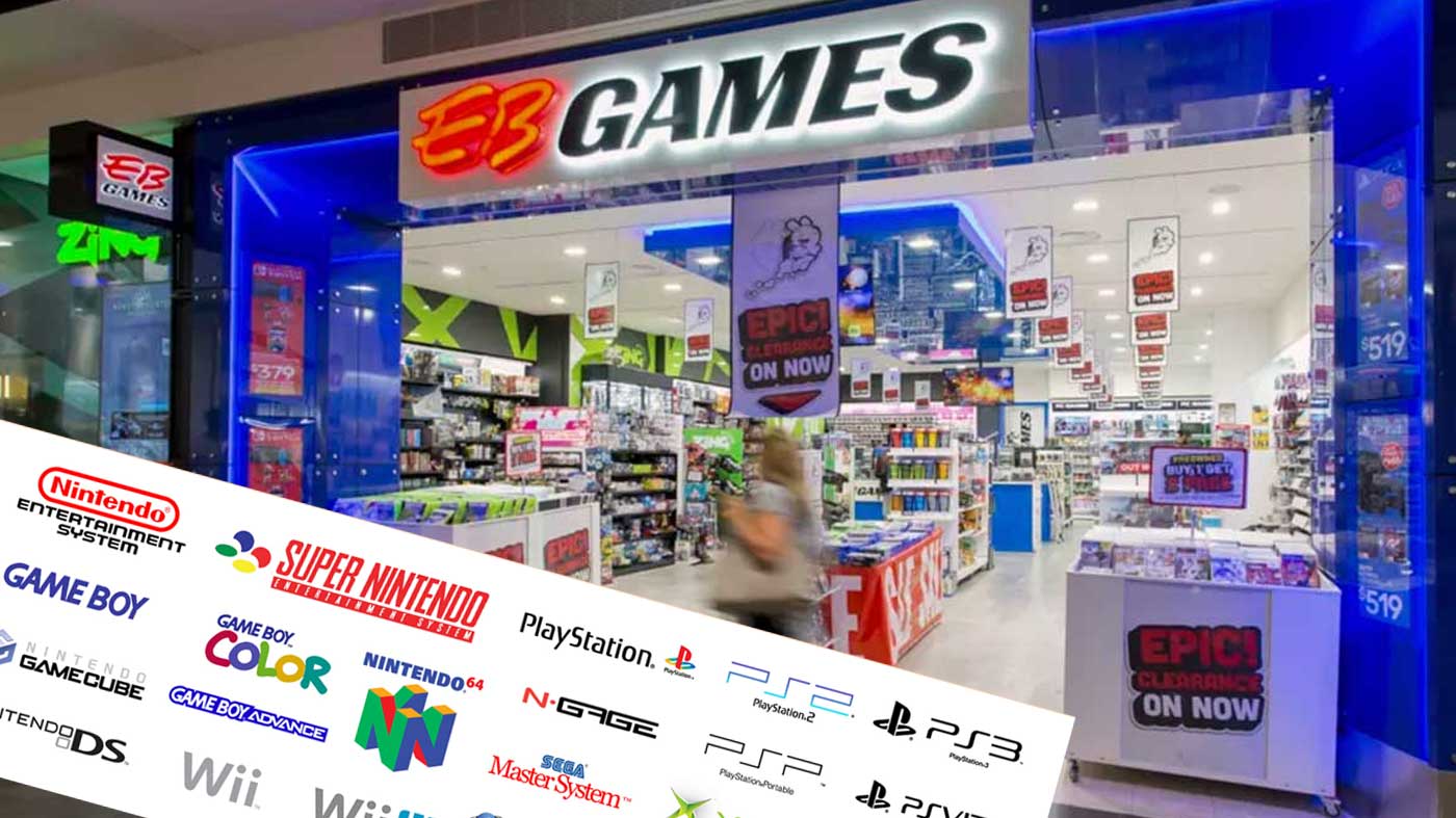 EB Games現在正在銷售和接受復古遊戲機和遊戲的交易