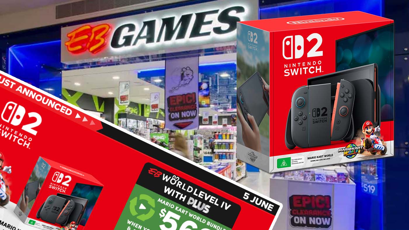 這是EB Games Nintendo Switch 2的交易交易
