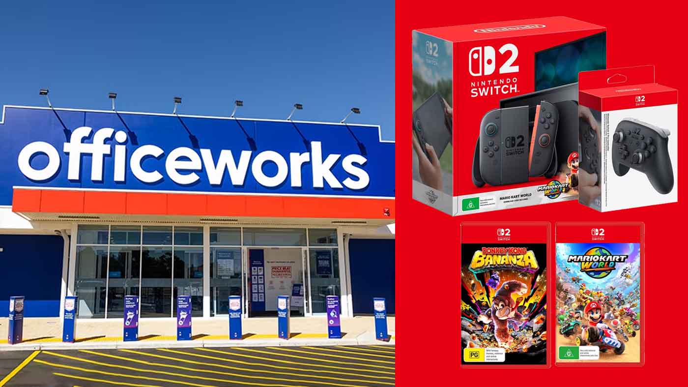 OfficeWorks擁有Nintendo Switch 2控制台，遊戲和配件的價格很高