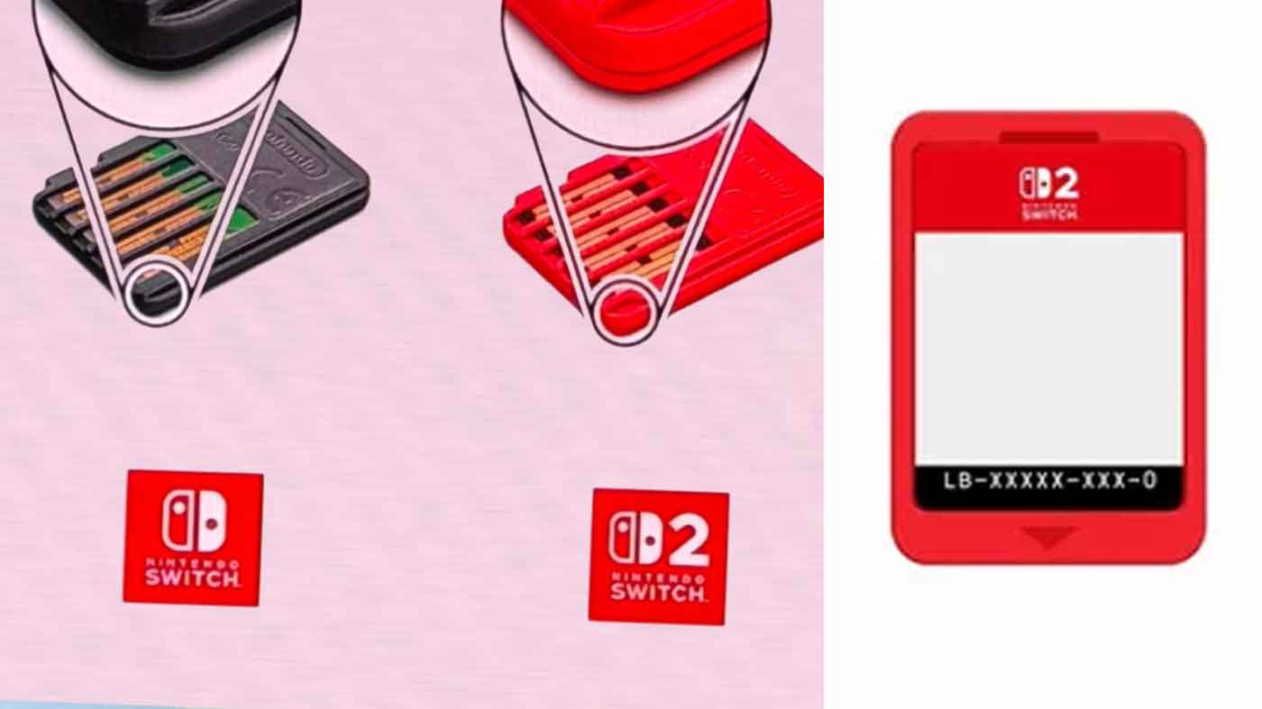 Nintendo Switch 2遊戲推車的形狀與OG車不同