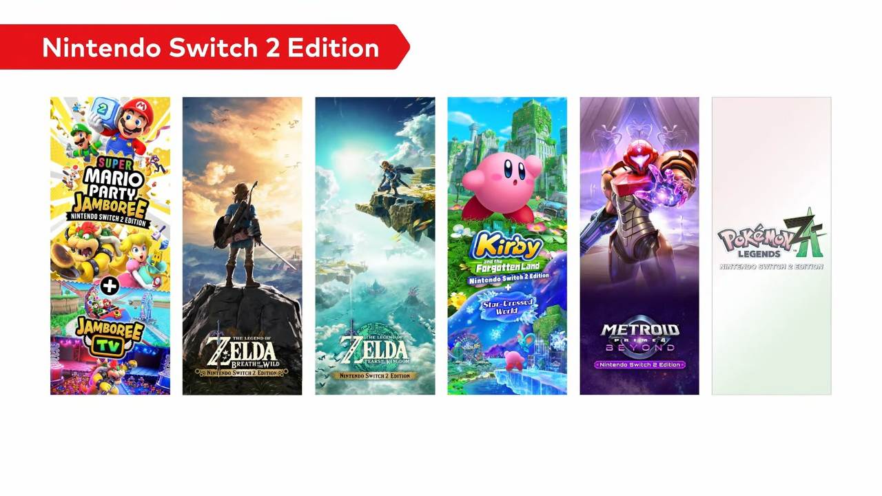 任天堂確認，Switch 2 Edition Games既包含遊戲又有升級。