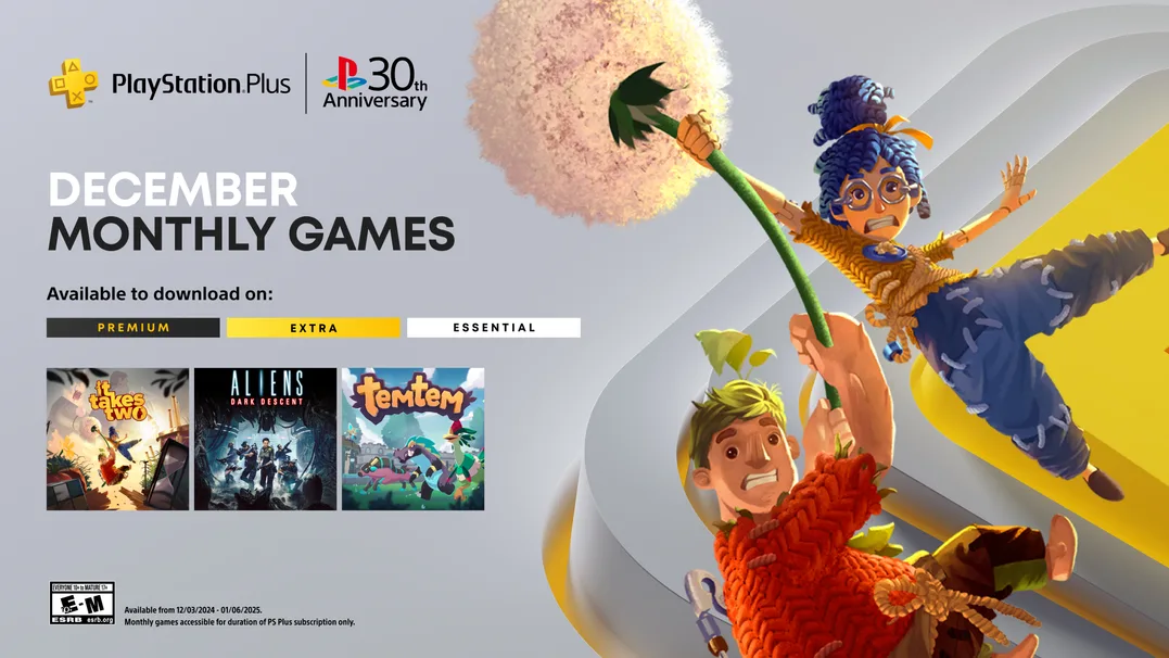 2024 年 12 月 PlayStation Plus 每月遊戲陣容公佈