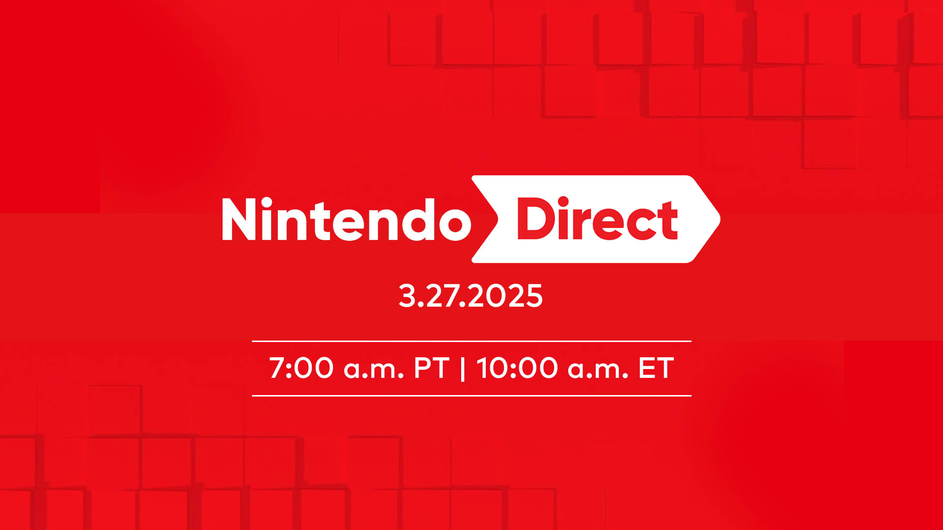 Nintendo Direct於3月27日宣布