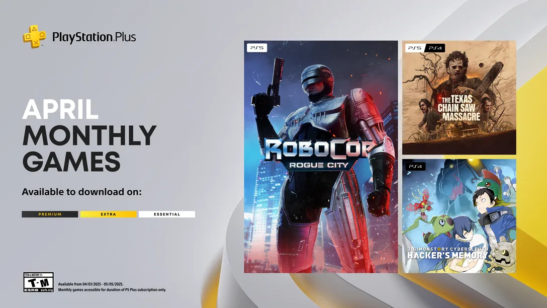 PlayStation Plus 2025年4月的每月遊戲陣容宣布